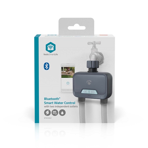 Nedis BTWV20GY smartlife Bluetooth® automata víz / locsolás vezérlő, elemes táp