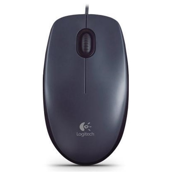 Logitech M100 optikai vezetékes egér PC fekete USB (910-005003)