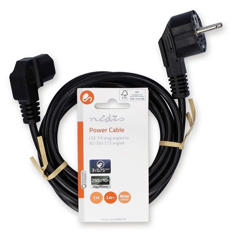 Nedis CEGL10020BK20 Univerzális tápkábel Nedis CEGL10020BK20 Univerzális tápkábel