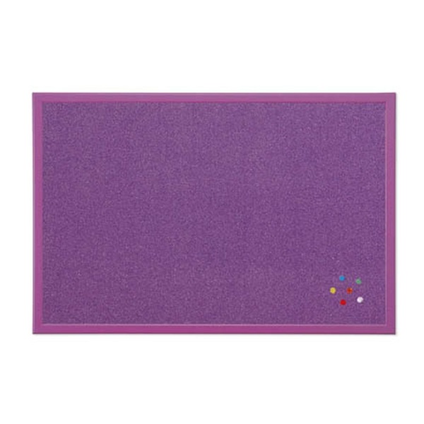 Bi-Office 40x60cm fakeretes lila parafatábla