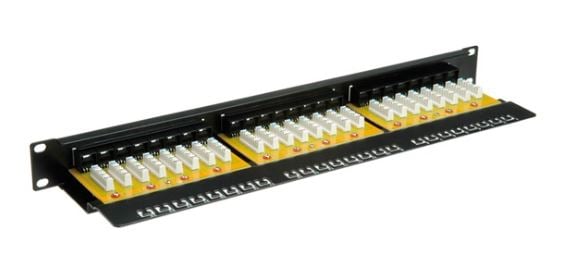Value 26.99.0362-5 STP CAT6 24port 19" patch panel fekete 