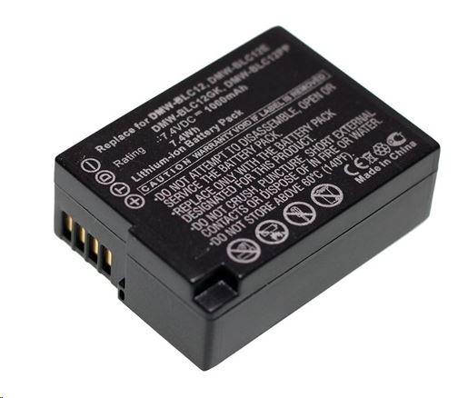 Real Power Panasonic DMW-BLC12, DMW-BLC12E 7.4V 1000mAh utángyártott akku Li-ion (BLC12MX) Real Power Panasonic DMW-BLC12, DMW-BLC12E 7.4V 1000mAh utángyártott akku Li-ion (BLC12MX)
