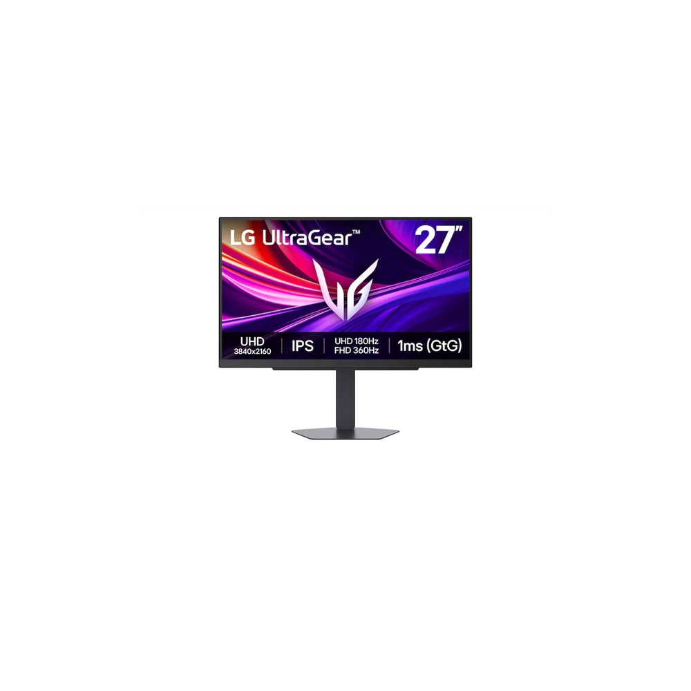 LG  27" 27G810A-B Monitor - 3840x2160, 4K, LED, IPS, 180Hz, 5ms,  FreeSync, G-Sync, Pivot, Gamer, Fekete