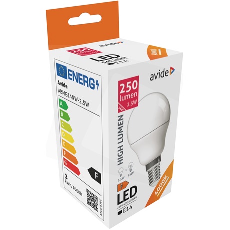 Avide ABMG14NW-2.5W LED GLOBE IZZÓ MINI G45 2.5W E14 NW 4000K