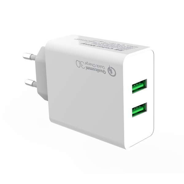COLORWAY CW-CHS017Q-WT USB töltő adapter 2USB Quick Charge 3.0 (36W) Fehér COLORWAY CW-CHS017Q-WT USB töltő adapter 2USB Quick Charge 3.0 (36W) Fehér