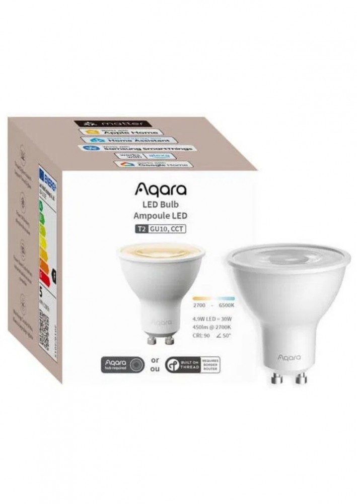 Aqara T2 GU10 CCT LED izzó fehér, színhőmérséklet és fényerőszab