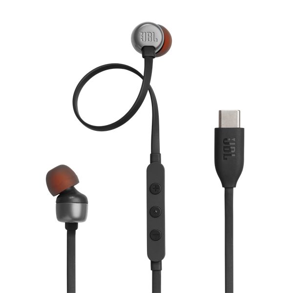 JBL T 310 C BLK vezetékes USB C mikrofonos fekete fülhallgató JBL T 310 C BLK vezetékes USB C mikrofonos fekete fülhallgató