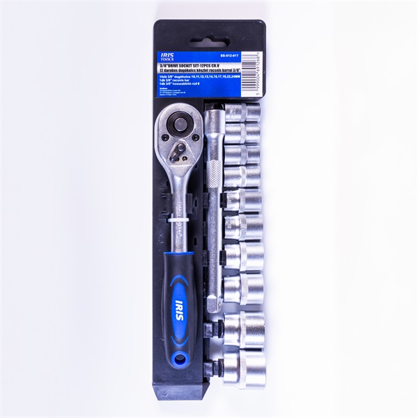 IRIS TOOLS SS-012-017 12 darabos dugókulcs készlet racsnis karral 3/8" IRIS TOOLS SS-012-017 12 darabos dugókulcs készlet racsnis karral 3/8"