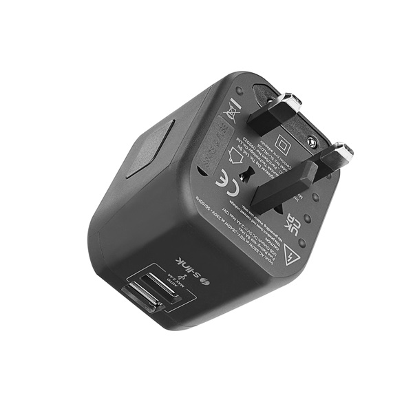 S-Link SL-WL024 Univerzális utazó adapter, Travel EU, UK, USA/AUS, 2xUSB-A, 2.4A Adapter S-Link SL-WL024 Univerzális utazó adapter, Travel EU, UK, USA/AUS, 2xUSB-A, 2.4A Adapter