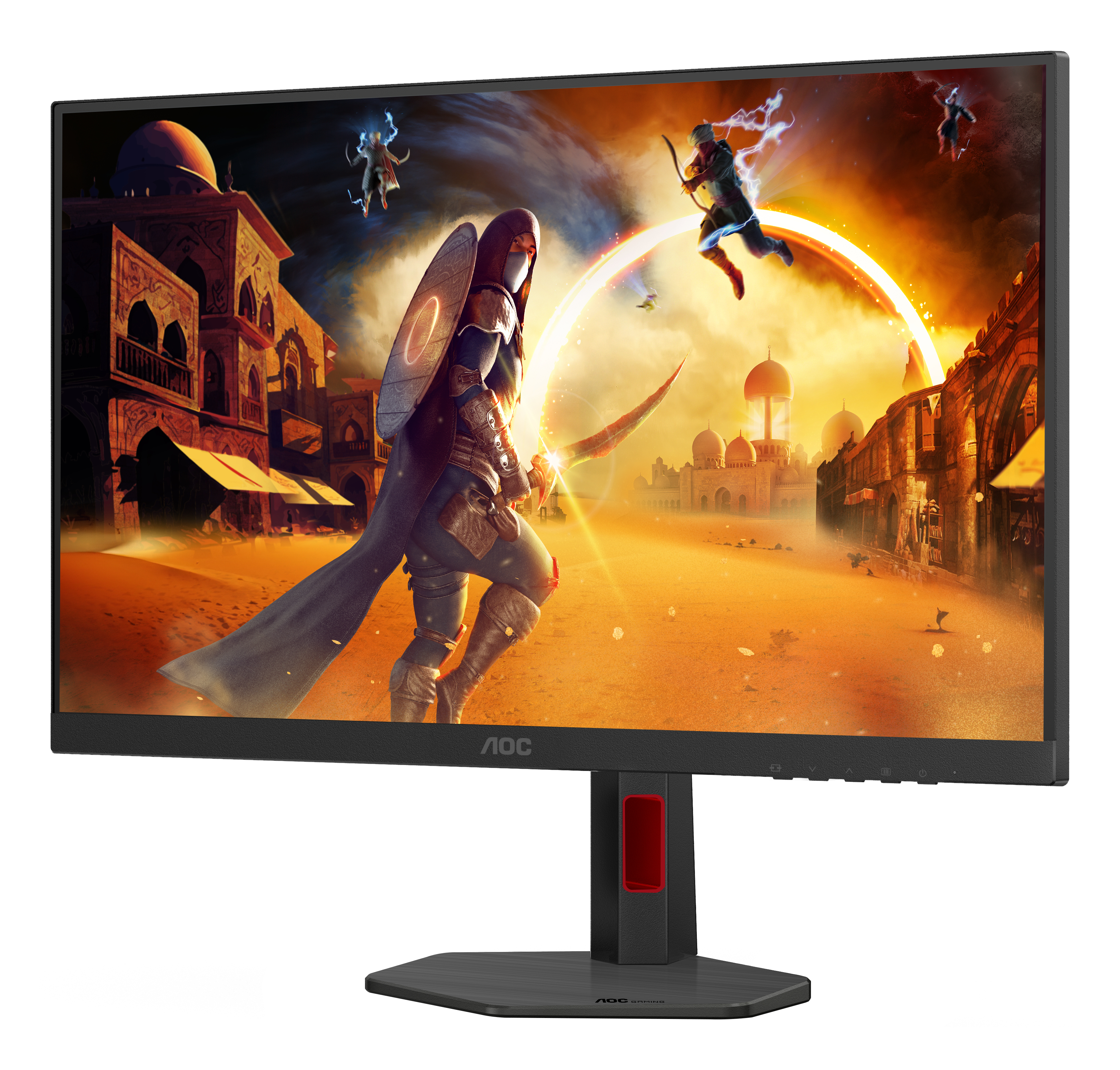 AOC 27" U27G4R Monitor - 3840x2160, 4K, LED, IPS, 160Hz, 1ms, FreeSync, Pivot, Fekete