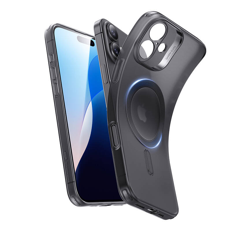 Etui Zero átlátszó tok (HaloLock) ESR do iPhone 16 (czarne) Etui Zero átlátszó tok (HaloLock) ESR do iPhone 16 (czarne)