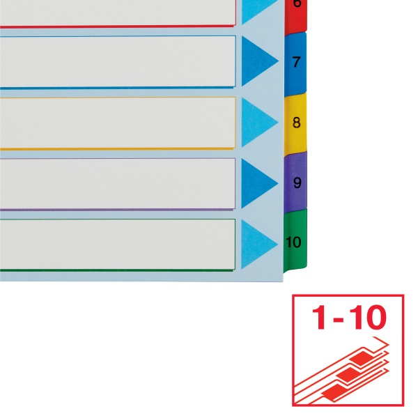 Esselte A4 újraírható 1-10 regiszter