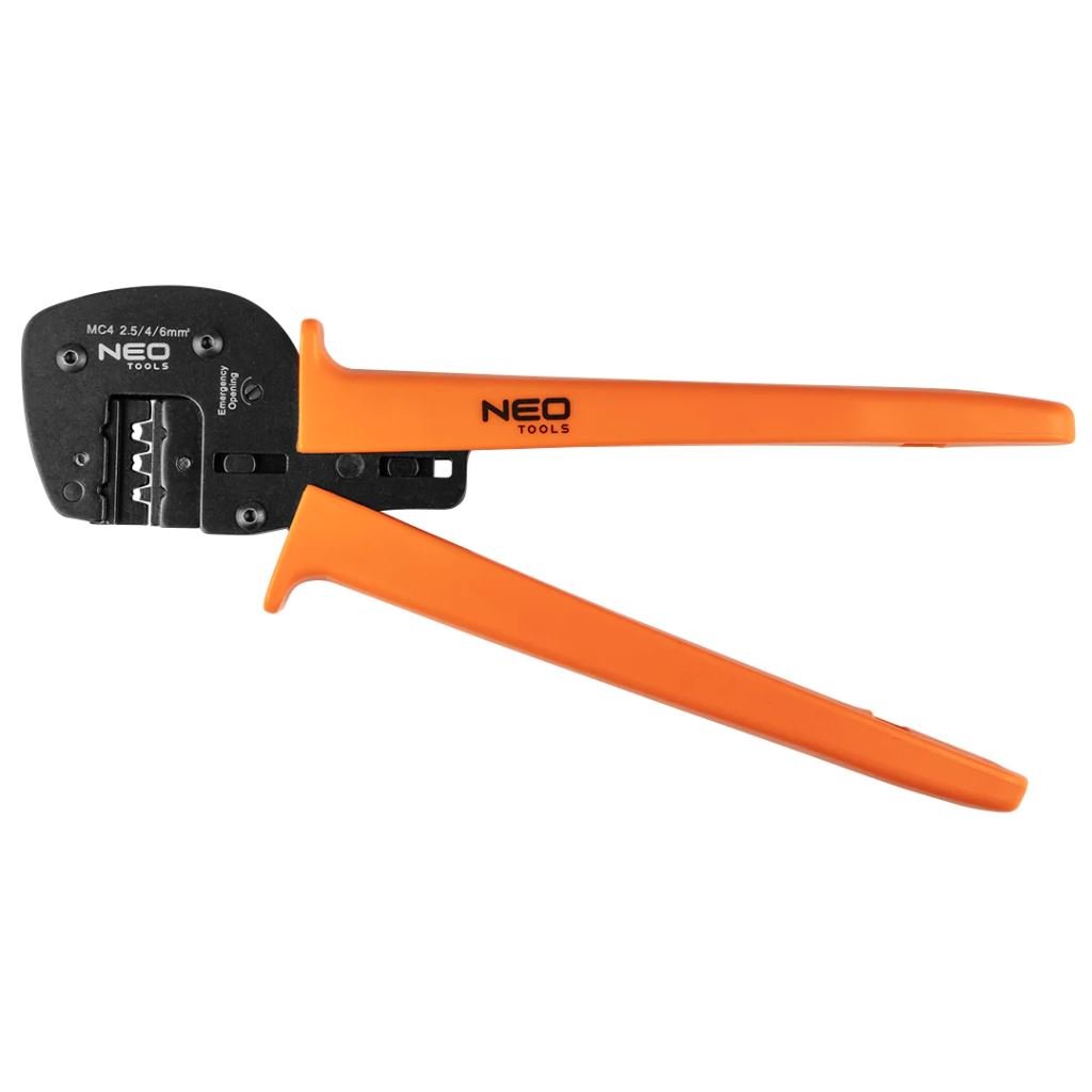 NEO Tools krimpelő-, kábelsarufogó MC4 napelemes csatlakozókhoz (01-555)