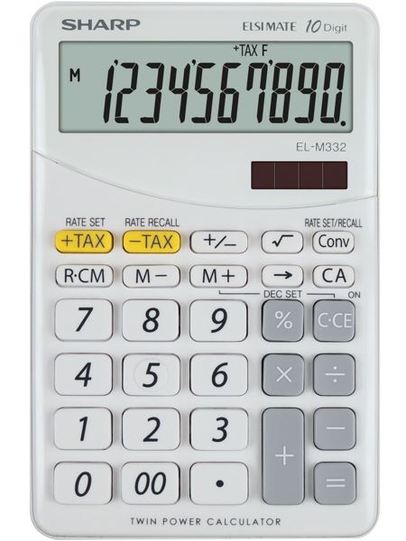 Sharp EL-M332 számológép fehér Sharp EL-M332 számológép fehér