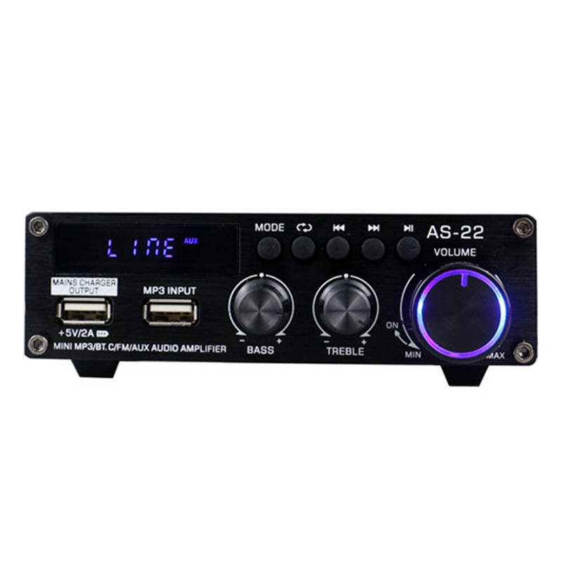 Blitzwolf AS-22 audio amplifier, 45W, Bluetooth 5.0, USB + remote control (black) Blitzwolf AS-22 audio amplifier, 45W, Bluetooth 5.0, USB + remote control (black)