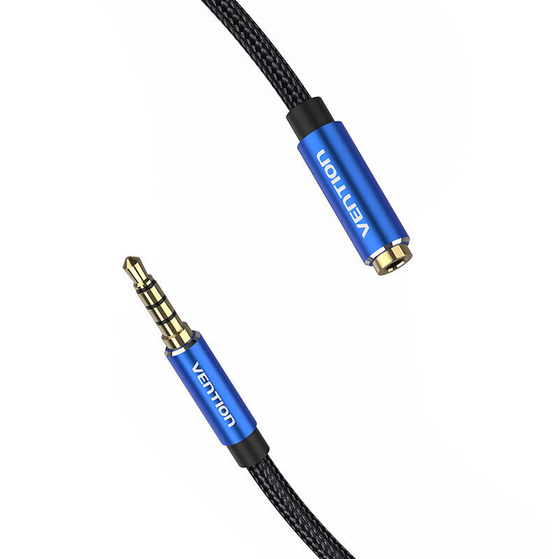 TRRS 3.5mm Male to 3.5mm Female Audio Extender 3m Vention BHCLI Blue