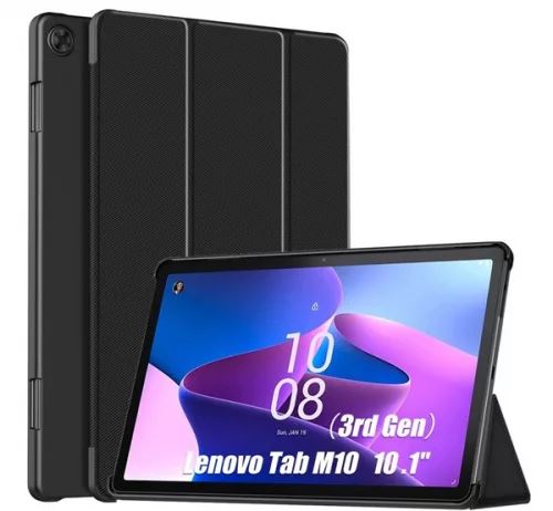 Gigapack GP-133794  Lenovo Tab M10 bőr hatású tok fekete  