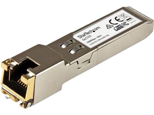 Startech Gigabit RJ45 SFP copper module Cisco compatible (GLCTST) Startech Gigabit RJ45 SFP copper module Cisco compatible (GLCTST)