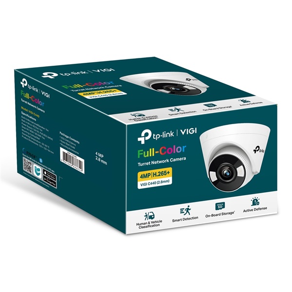 TP-LINK IP Kamera kültéri/beltéri éjjellátó 5 Megapixel, 4mm Objektív, VIGI C450(2.8MM) TP-LINK IP Kamera kültéri/beltéri éjjellátó 5 Megapixel, 4mm Objektív, VIGI C450(2.8MM)