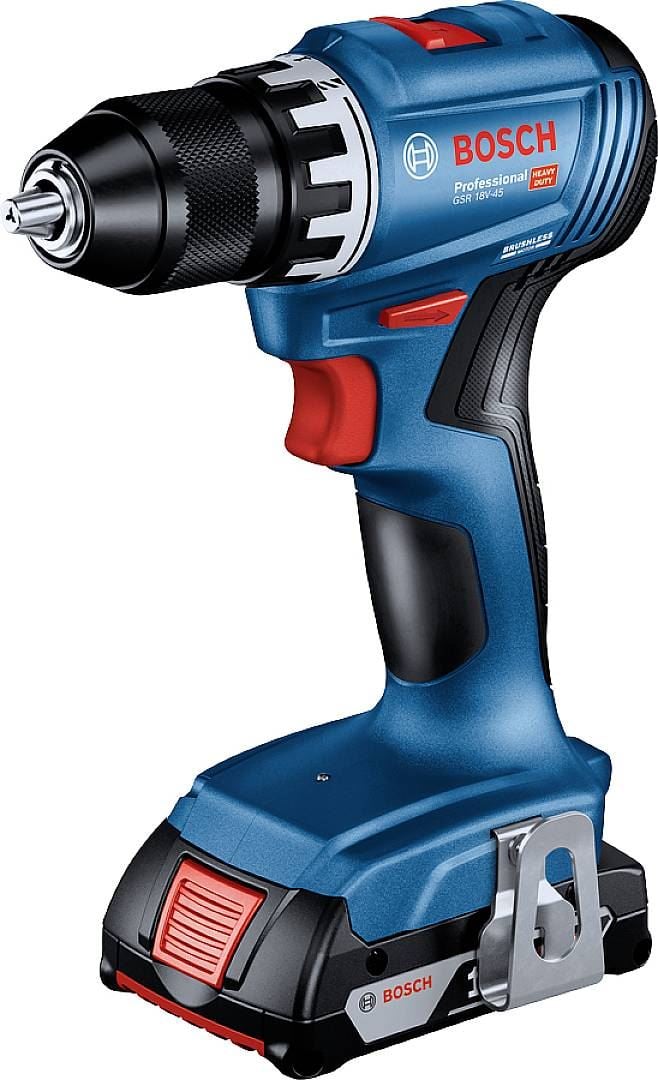Bosch Professional GSR 18V-45 akkus fúrócsavarozó 2db 3.0Ah akkuval (06019K3204)