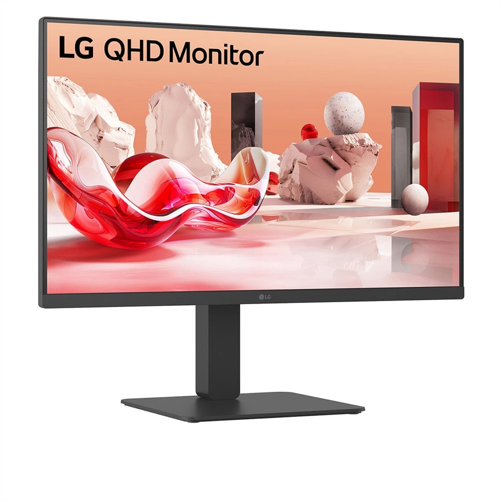 LG 27BA65QB-B monitor - 27" QHD IPS 100Hz, USB-C, láncba köthető, RJ45