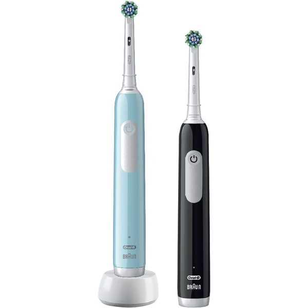 Oral-B PRO1 + Blue, Black X-Clean elektromos fogkefe + bónusz handle Oral-B PRO1 + Blue, Black X-Clean elektromos fogkefe + bónusz handle
