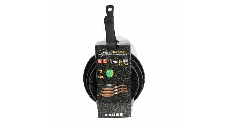 Platinum PL-PA-1003 serpenyő készlet fekete  