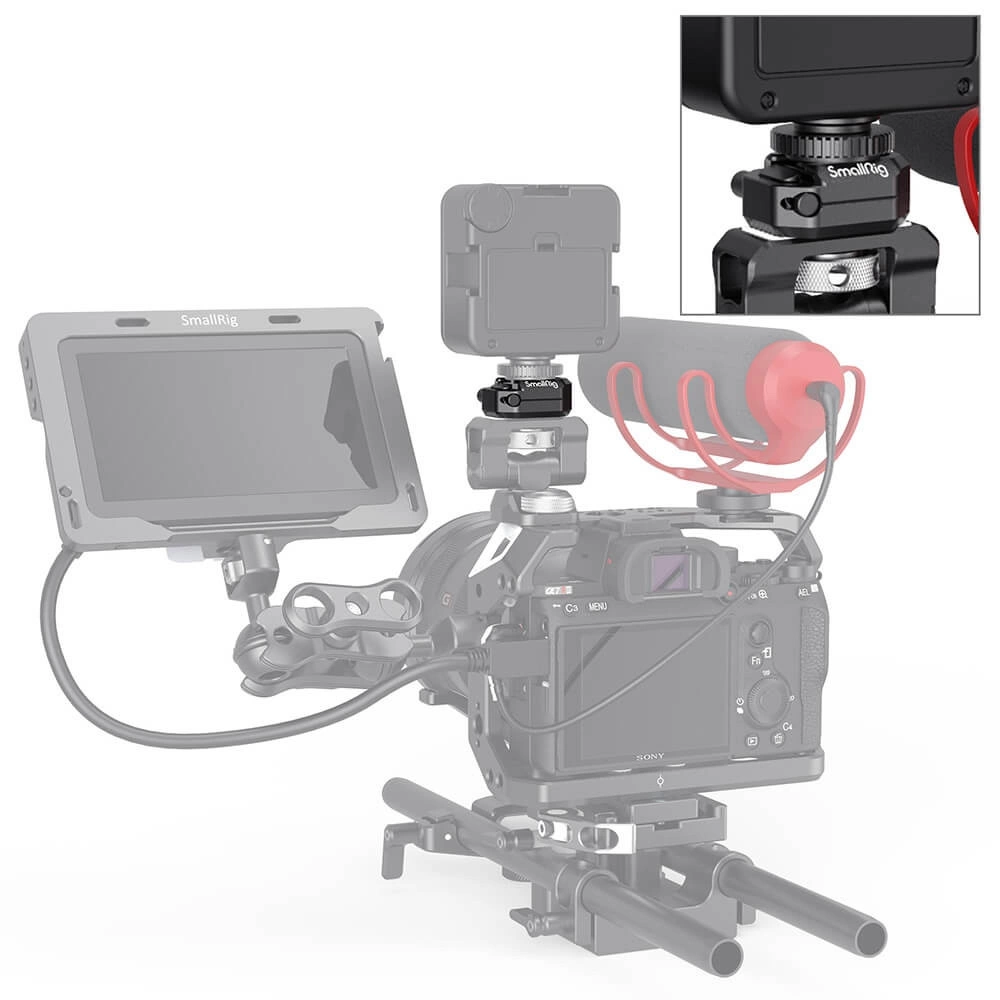 SMALLRIG Multi-Functional Cold Shoe Mount with Safety Release