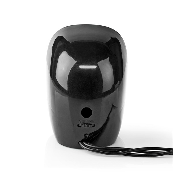 Nedis CSPR10020BK  2.0 12 W 3,5mm sztereo jack  USB-ről táplált  hangerőszabályzó PC hangszóró