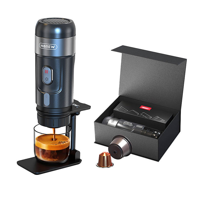 HiBREW H4A-premium  3 az 1-ben hordozható kávéfőző adapterrel és tokkal 