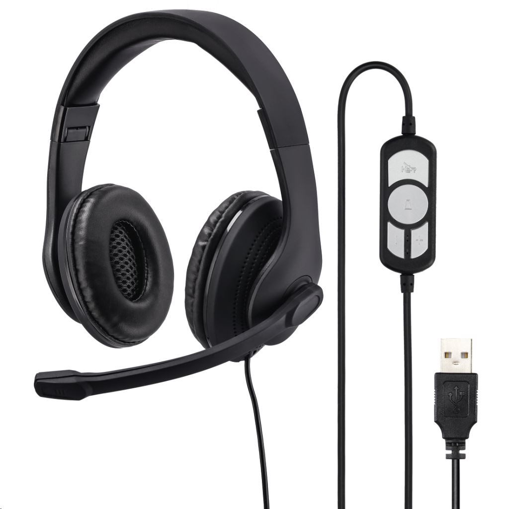 Hama "USB-300" PC headset fekete (139924) Hama "USB-300" PC headset fekete (139924)