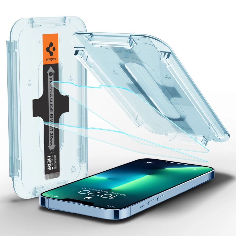 Spigen EZ FIT GLAS.tR SLIM Apple iPhone 13 Pro Max kijelzővédő 2db (AGL03375) Spigen EZ FIT GLAS.tR SLIM Apple iPhone 13 Pro Max kijelzővédő 2db (AGL03375)