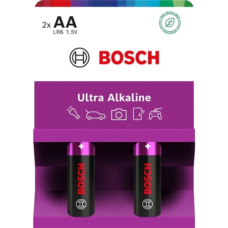 Bosch LR6UA2B/00 ELEM ULTRA ALKALINE AA 2-BLISZTER