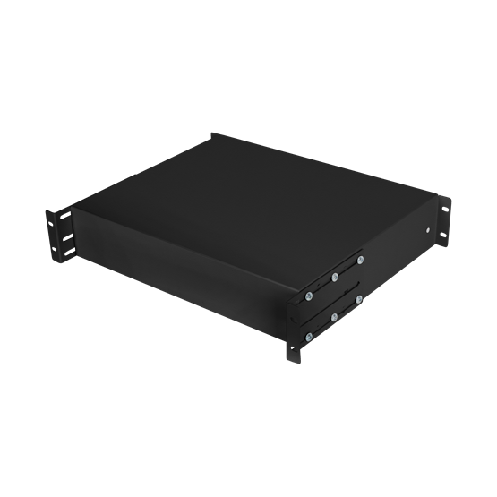 Lanberg 19" fiók 2U/483x360mm 90kg maximum terhelhetőség, 4-pontos szerelés, fekete