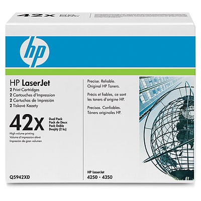 HP Q5942XD fekete toner (42X) dupla csomag