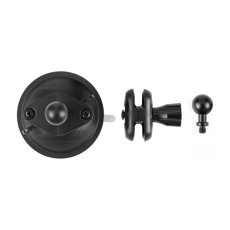 PULUZ PU544B 1/4 inch Magic Arm Suction Cup Mount  Fekete