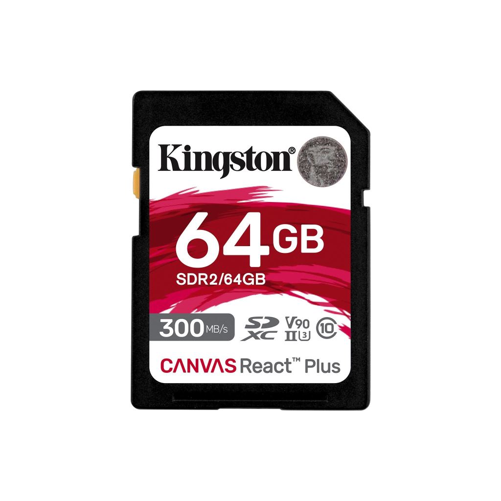 64GB SDHC Kingston Canvas React Plus CL10 UHS-II U3 V90 memóriakártya (SDR2/64GB) 64GB SDHC Kingston Canvas React Plus CL10 UHS-II U3 V90 memóriakártya (SDR2/64GB)