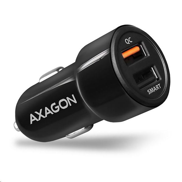 Axagon PWC-QC5 autós töltő USB fekete Axagon PWC-QC5 autós töltő USB fekete
