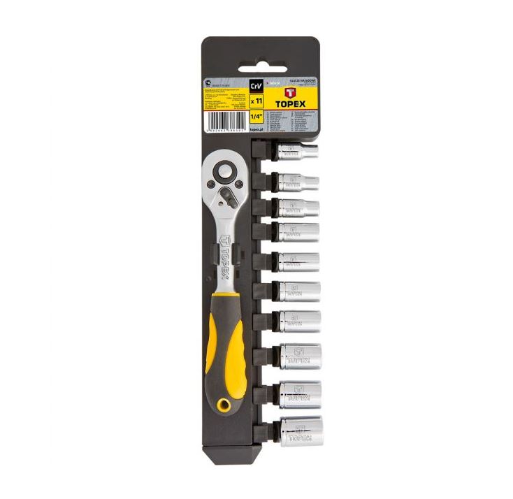 Topex Dugókulcskészlet 1/4" 11db