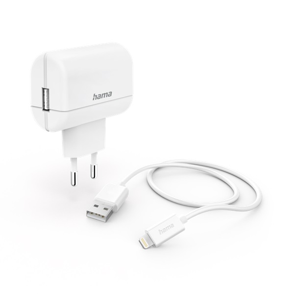 Hama 201619 Lightning - USB adatkábel, hálózati töltő szett Hama 201619 Lightning - USB adatkábel, hálózati töltő szett