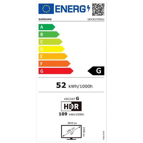 Samsung UE43CU7092UXXH UHD SMART TV