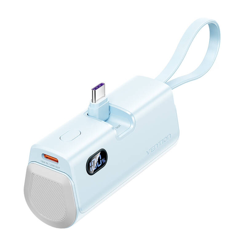 Vention FHQL0  LED kijelző 4800mAh 22.5W Powerbank Kék 
