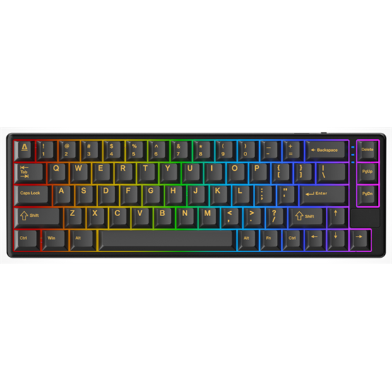 AVAX GM01 PRO 65% RGB tri-mode mechanikus billentyűzet Gateron sárga switch AVAX GM01 PRO 65% RGB tri-mode mechanikus billentyűzet Gateron sárga switch