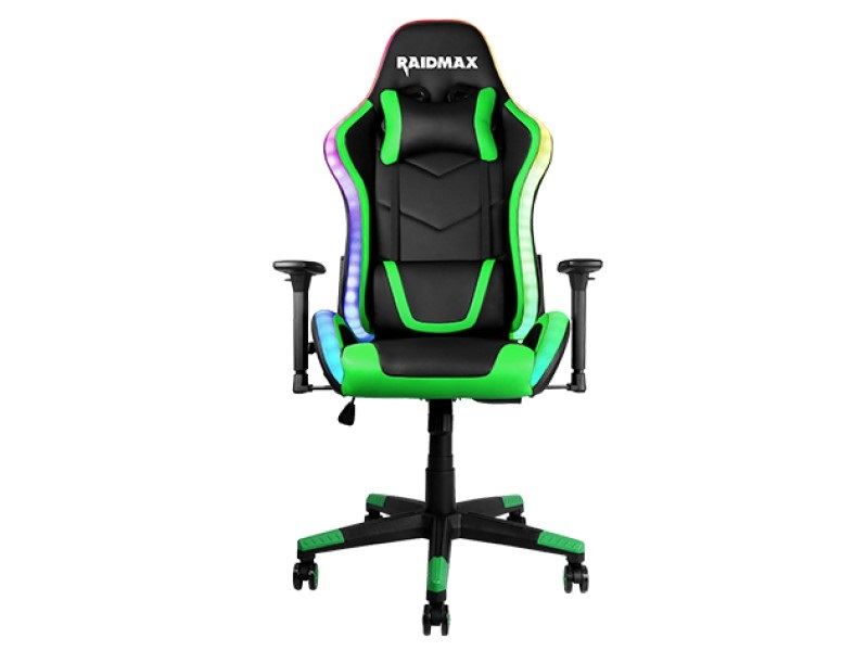 Raidmax Drakon ARGB gaming szék fekete-zöld (DK925GN) Raidmax Drakon ARGB gaming szék fekete-zöld (DK925GN)