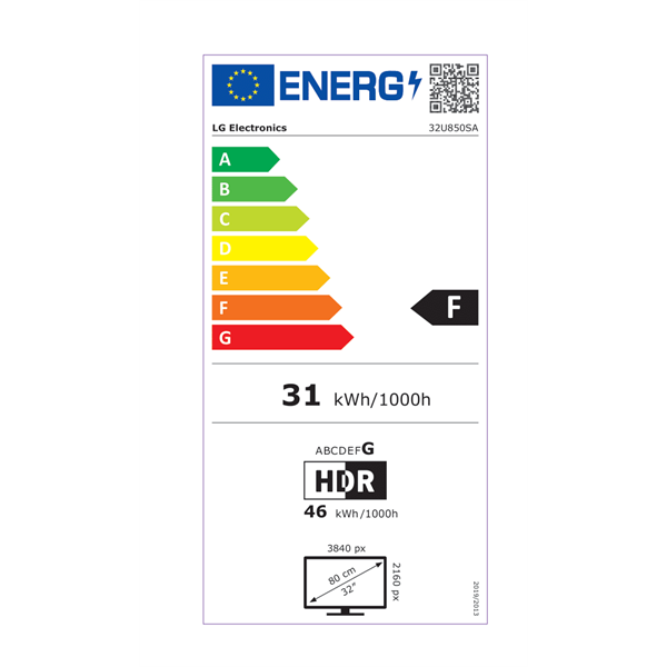 LG 31,5" 32U850SA-W.AEU 4K UHD IPS Smart monitor