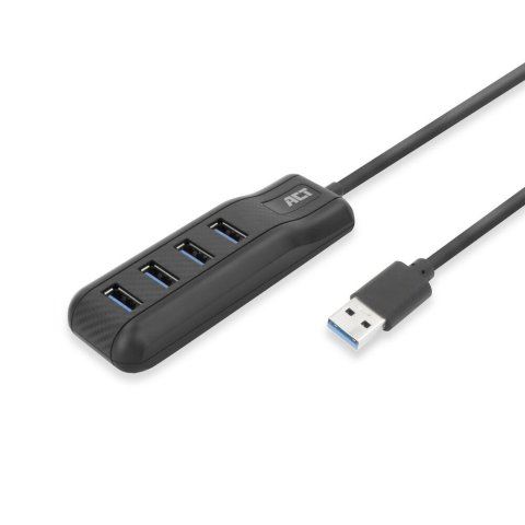ACT AC6320 4 Portos USB 3.2 Gen1 Hub fekete