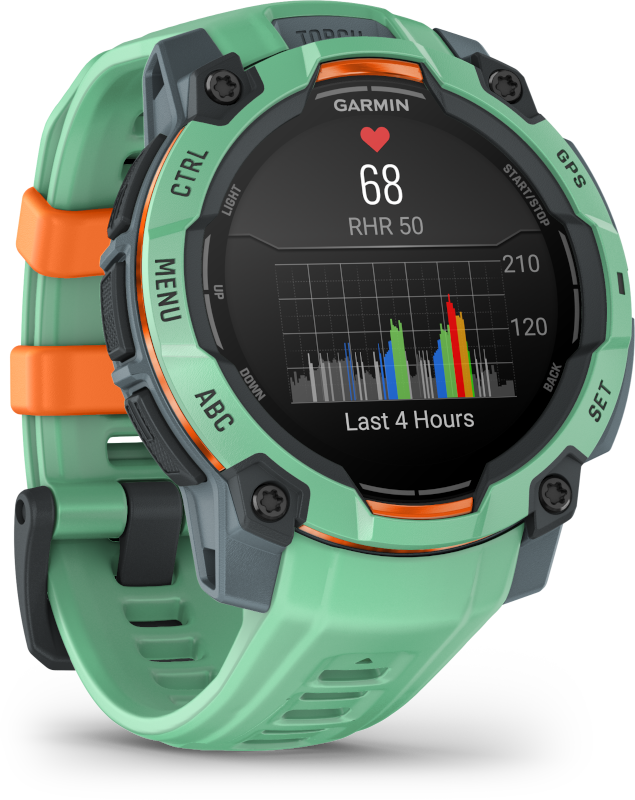 Garmin Instinct 3 45mm AMOLED okosóra Neo tropic