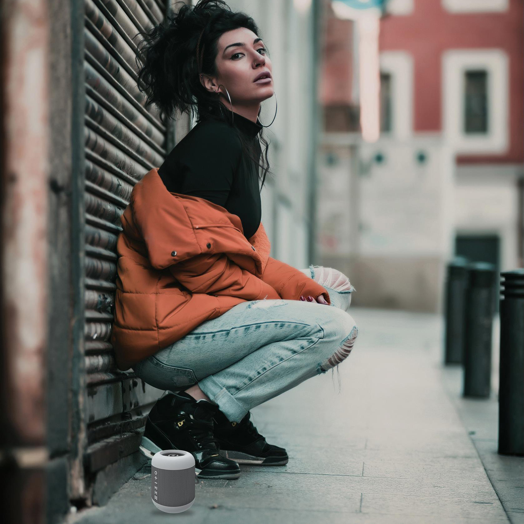 Celly Boost hordozható, vízálló Bluetooth hangszóró, TWS, 5W, 4óra üzemidő, fehér