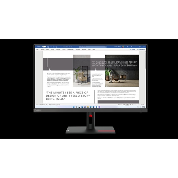 LENOVO  ThinkVision S27i-30; 27" FHD Monitor