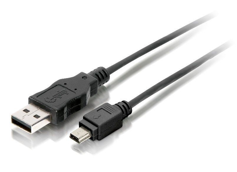 Equip 128521 USB 2.0 A-Mini5P kábel apa - apa 1,8m Equip 128521 USB 2.0 A-Mini5P kábel apa - apa 1,8m